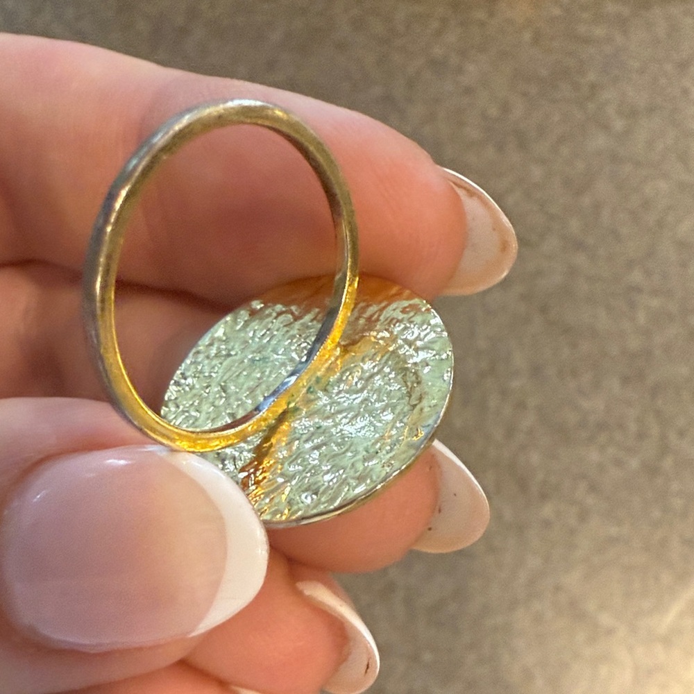 Gorjana Gold Textured Statement Ring - image 4